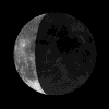 waxing crescent moon