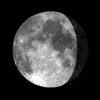 waning gibbous moon