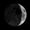 waxing crescent moon