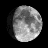 waxing gibbous moon